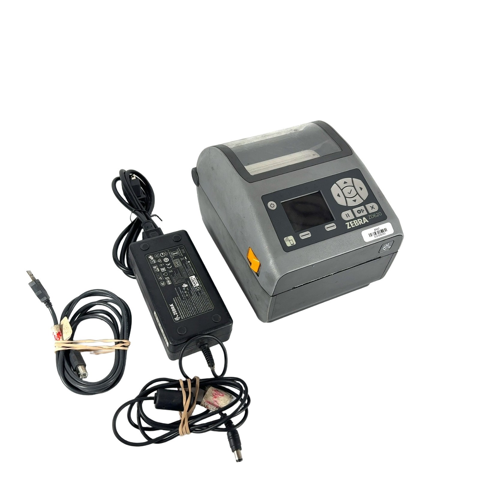 Zebra ZD620 Direct & Thermal Transfer Label Printer w/Power & USB