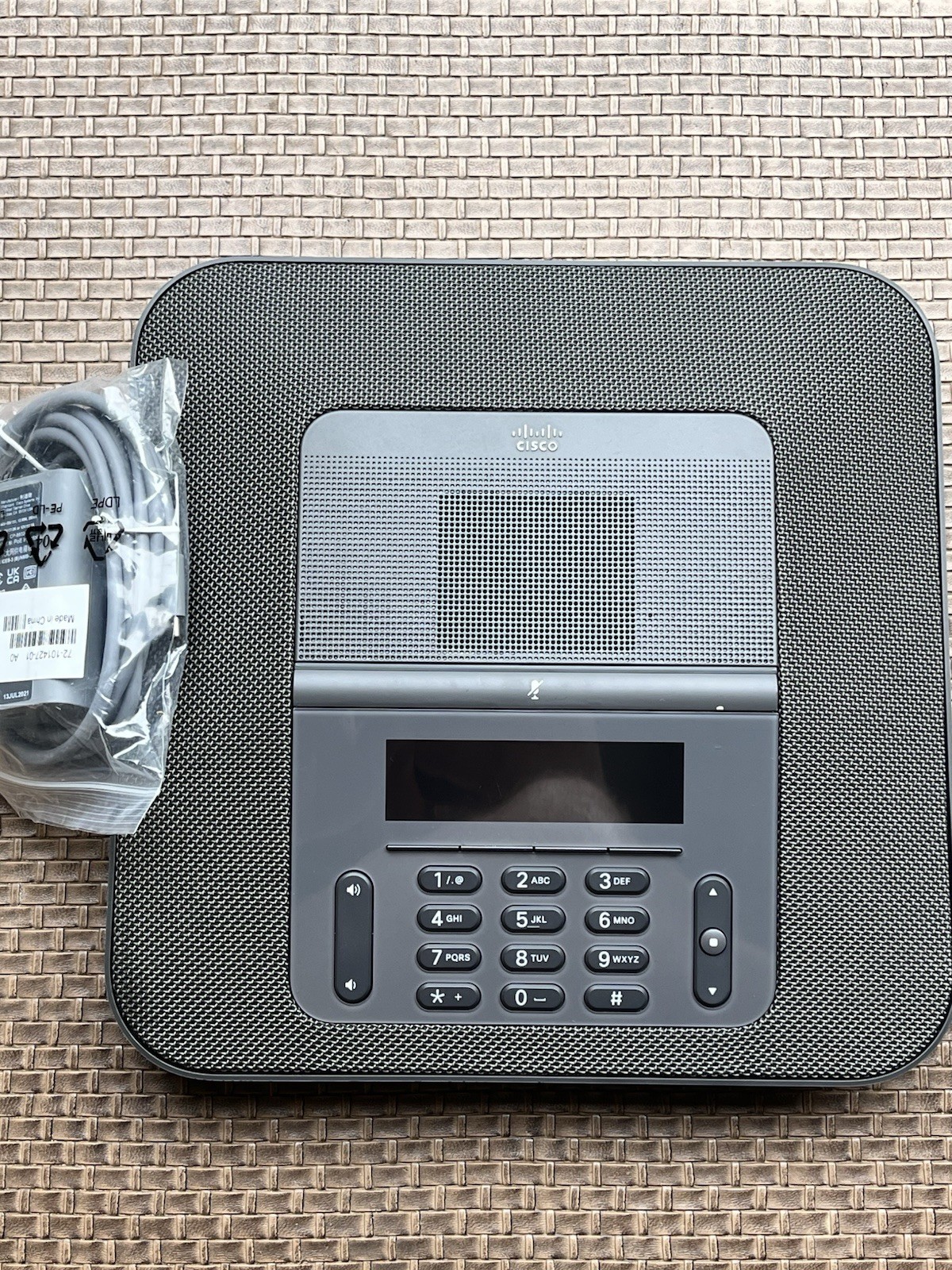Cisco CP-8832-K9 IP Conference Phone w/ PoE Injector