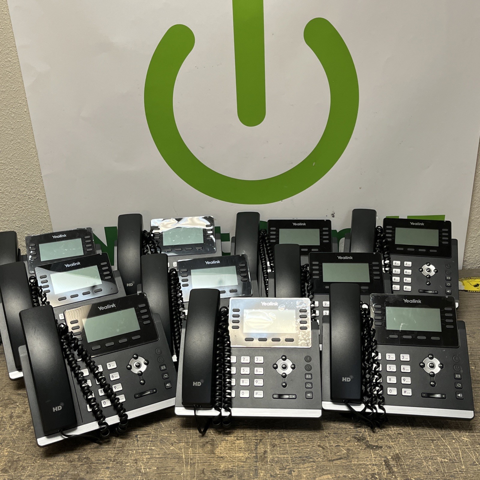 Lot of 10 Yealink SIP-T43U 12-Line Gigabit IP VoIP Phones PoE Dual USB