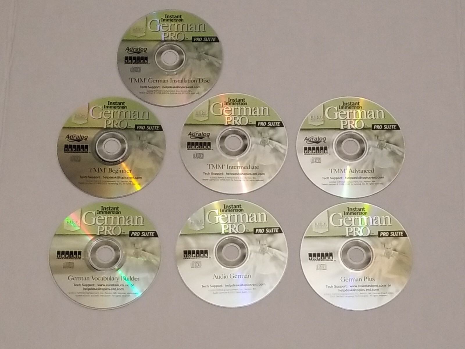 Instant Immersion German Pro (PC, 2002)  6 Discs Language  