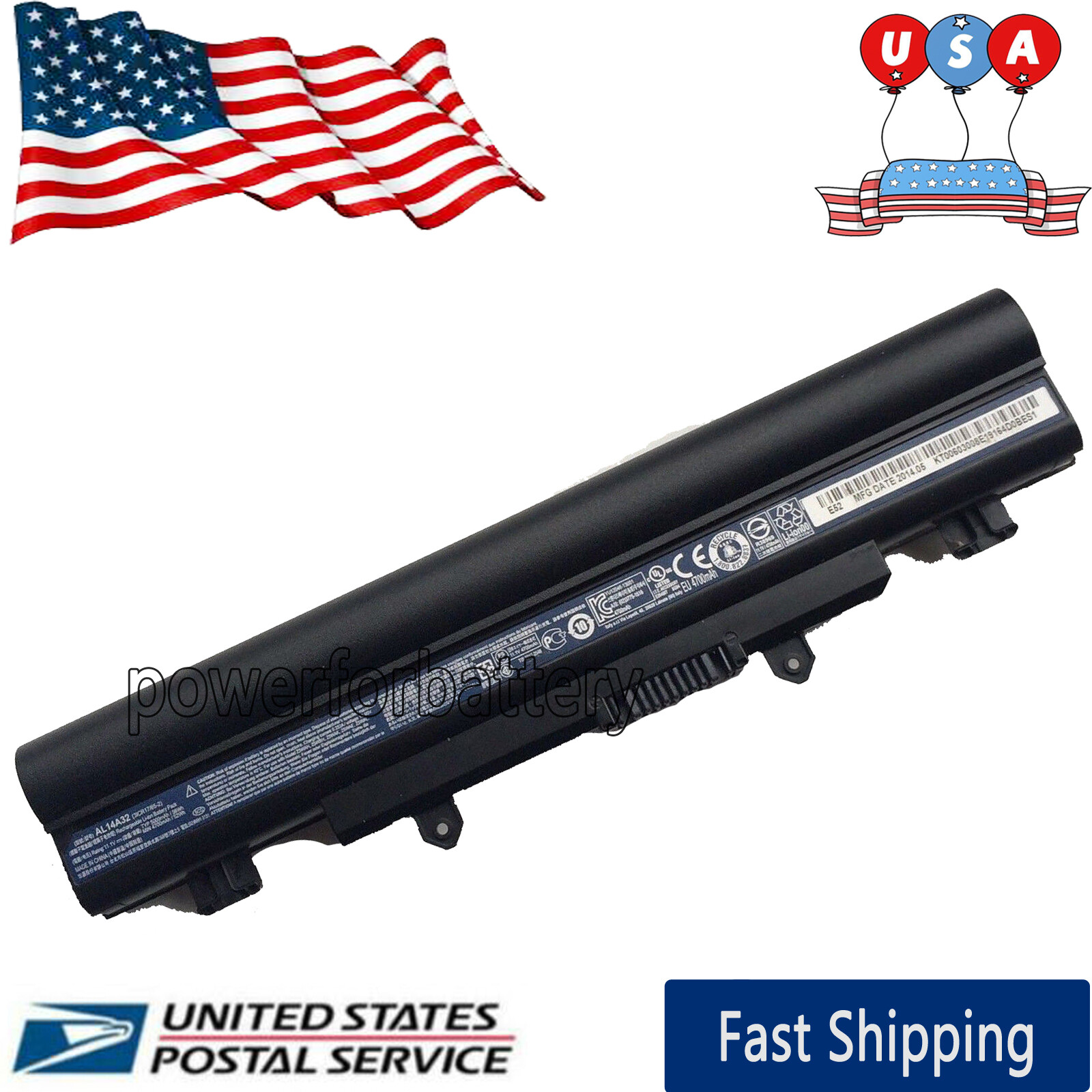 6Cells AL14A32 Battery For ACER Aspire E14 E15 E14/E15 Touch KT.00603.008 Laptop