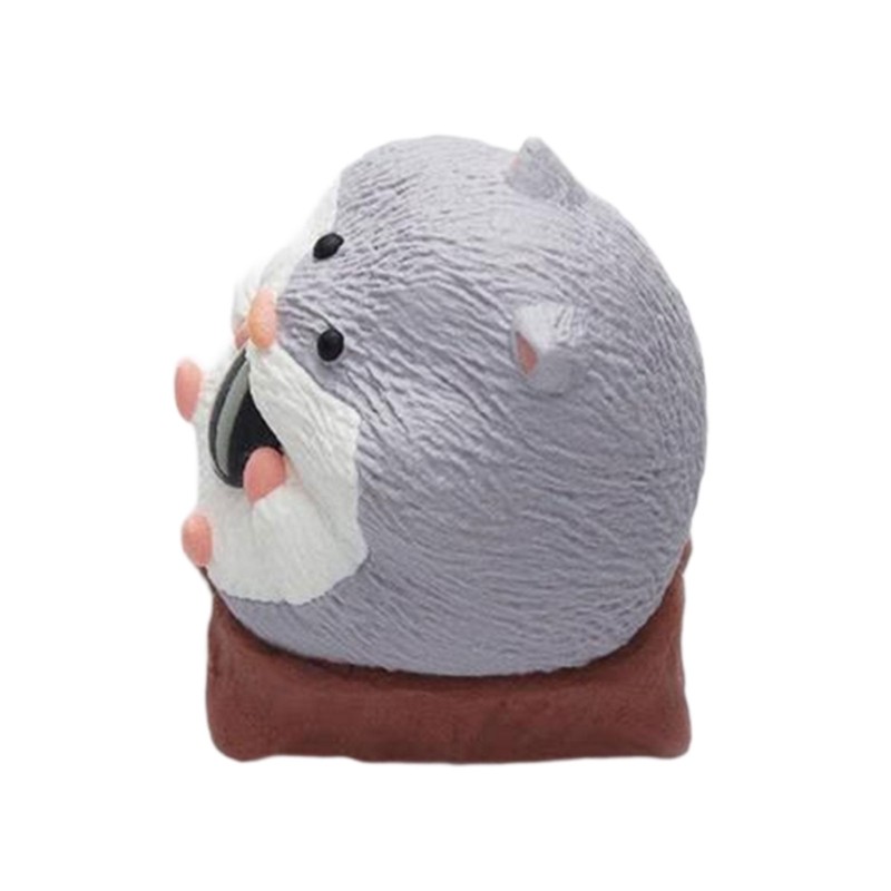 Artistic Hamster Resin Keycaps Durability Key Caps Comfortable Touch Feel