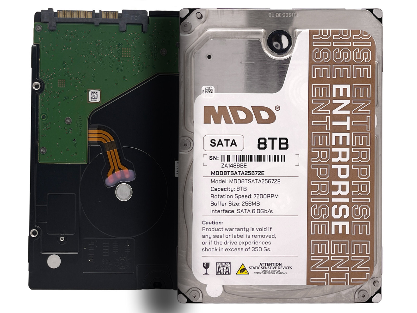 MDD 8TB 7200RPM 256MB Cache SATA 6.0Gb/s 3.5" Enterprise HDD - 3 Year Warranty
