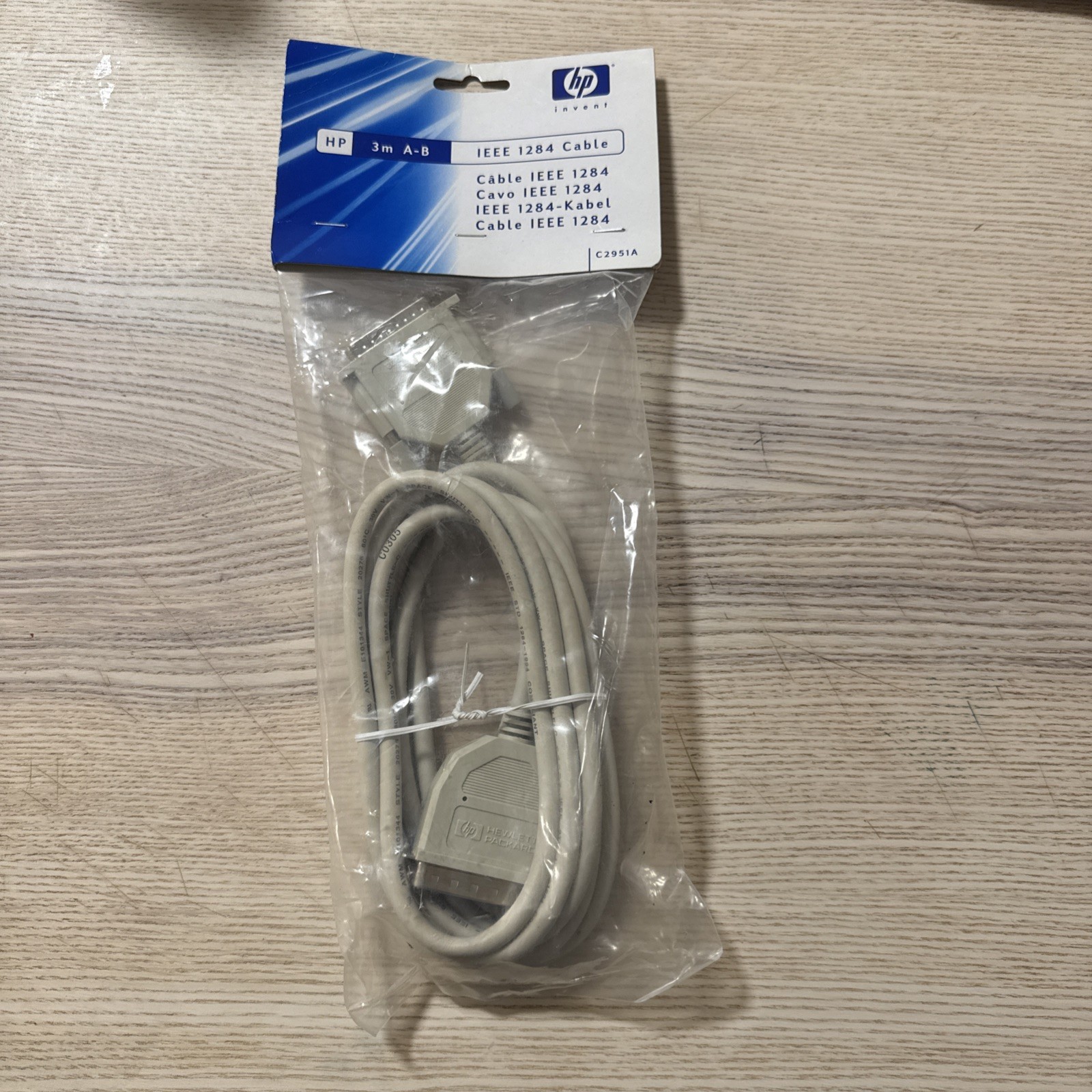 Genuine HP 10-Foot 10 Ft IEEE 1284 Parallel Printer Cable C2951A — Brand NEW