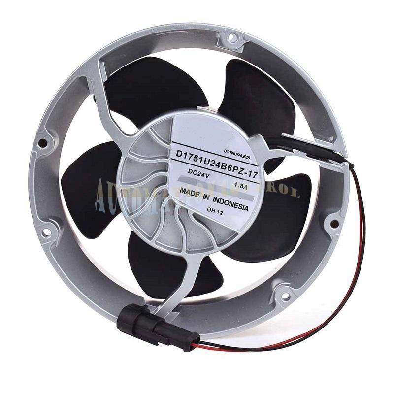 For SERVO D1751U24B6PZ-17 170*50mm 24V 1.8A 2pin for Inverter Cooling Fan