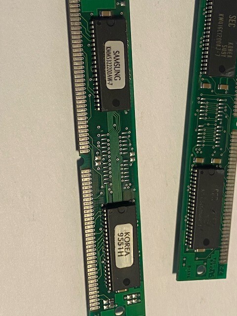 Samsung KMM5322200AW-7 72PIN simm 70NS tin leads NON-PARTY 8MB