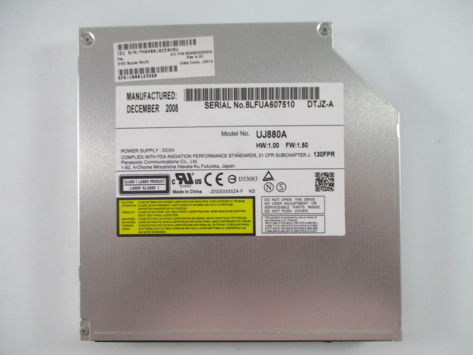 Dvd Drive PANASONIC UJ880A Original