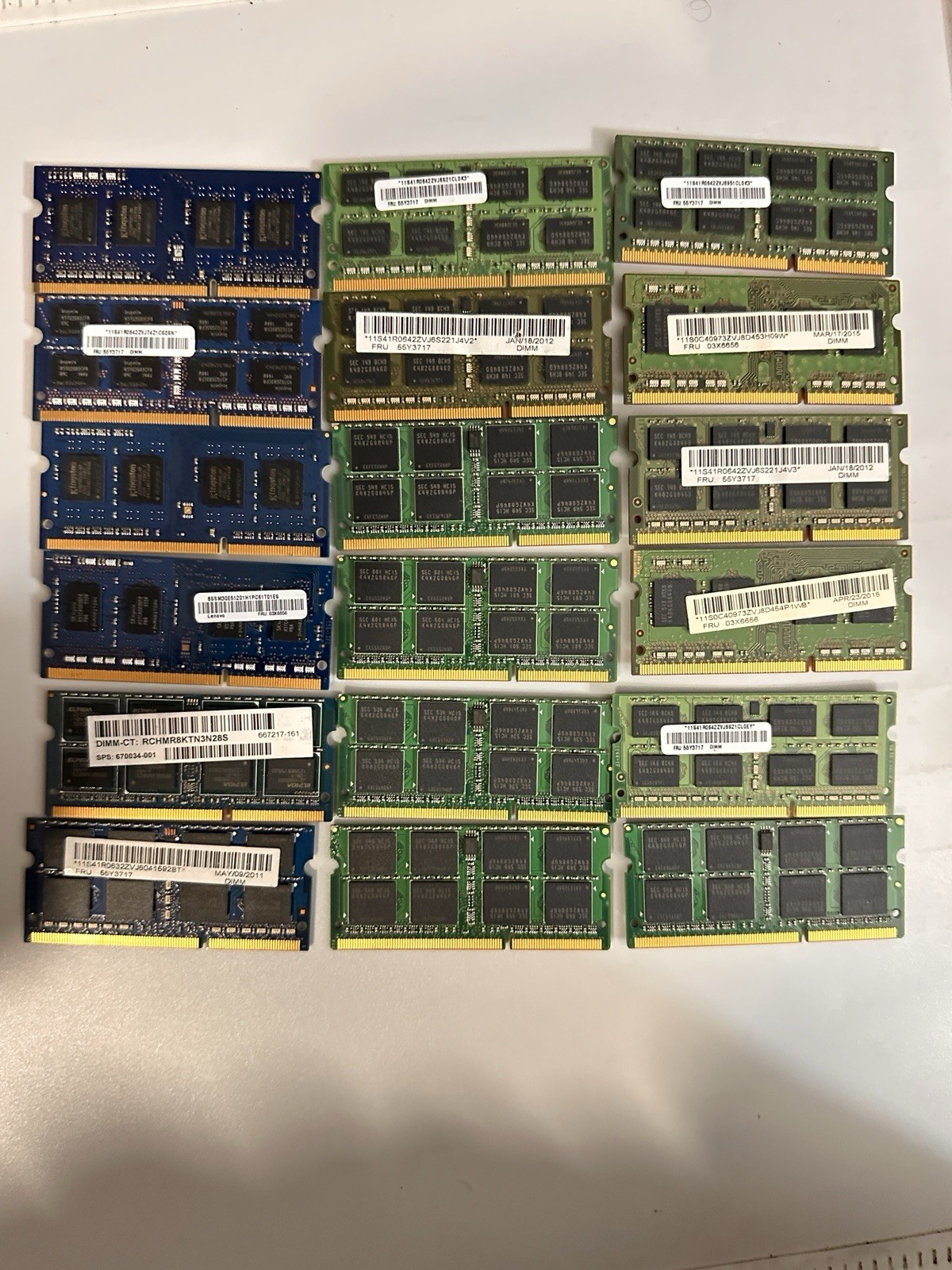 Lot Of (28) DDR3 For Laptops (mostly 4GB) - See Details