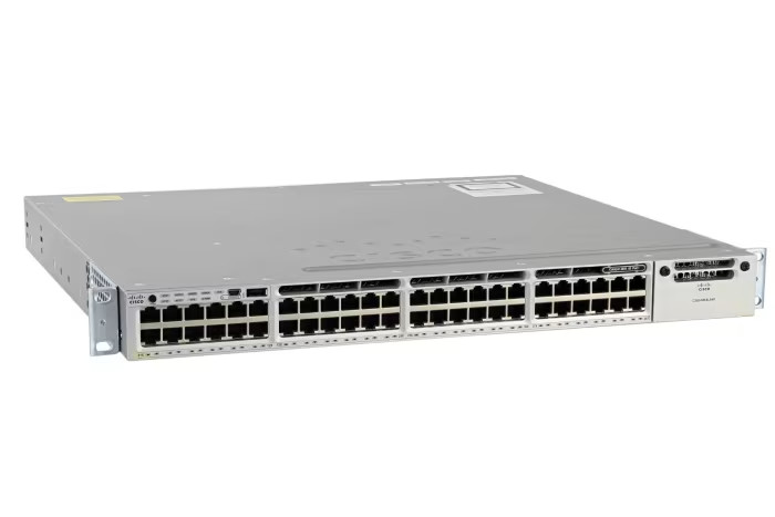 Cisco WS-C3850-48P-L 48-Port Gigabit PoE LanBase Switch w/ 1x PWR-C1-715WAC PSU