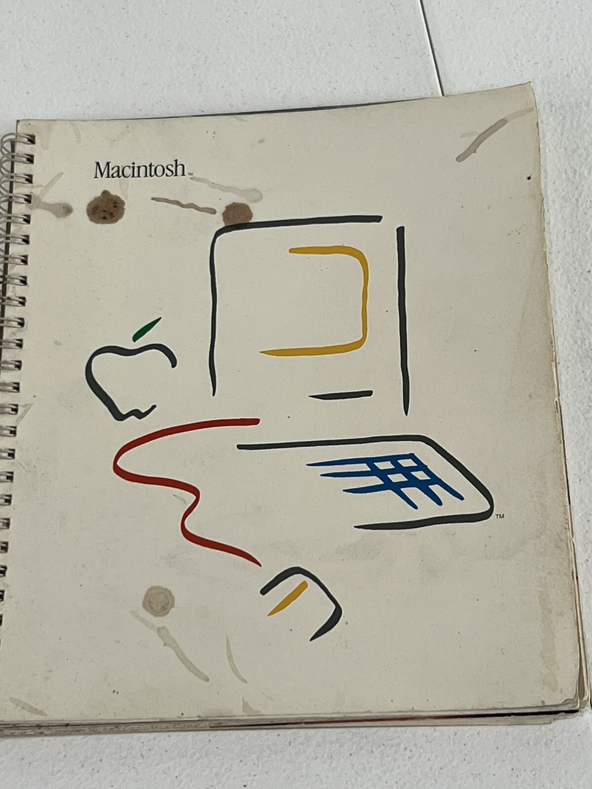 1984 Apple MACINTOSH Original MANUAL #M1500 Spiral Bound