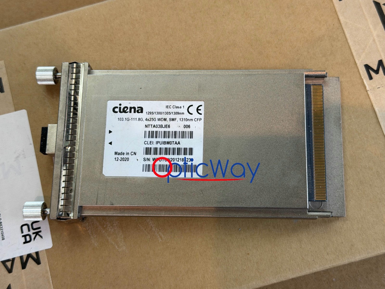 Ciena NTTA03BJE6  CFP 100GBASE-LR4 & OTU4 103.1G~111.8G IPUIBM0TAA