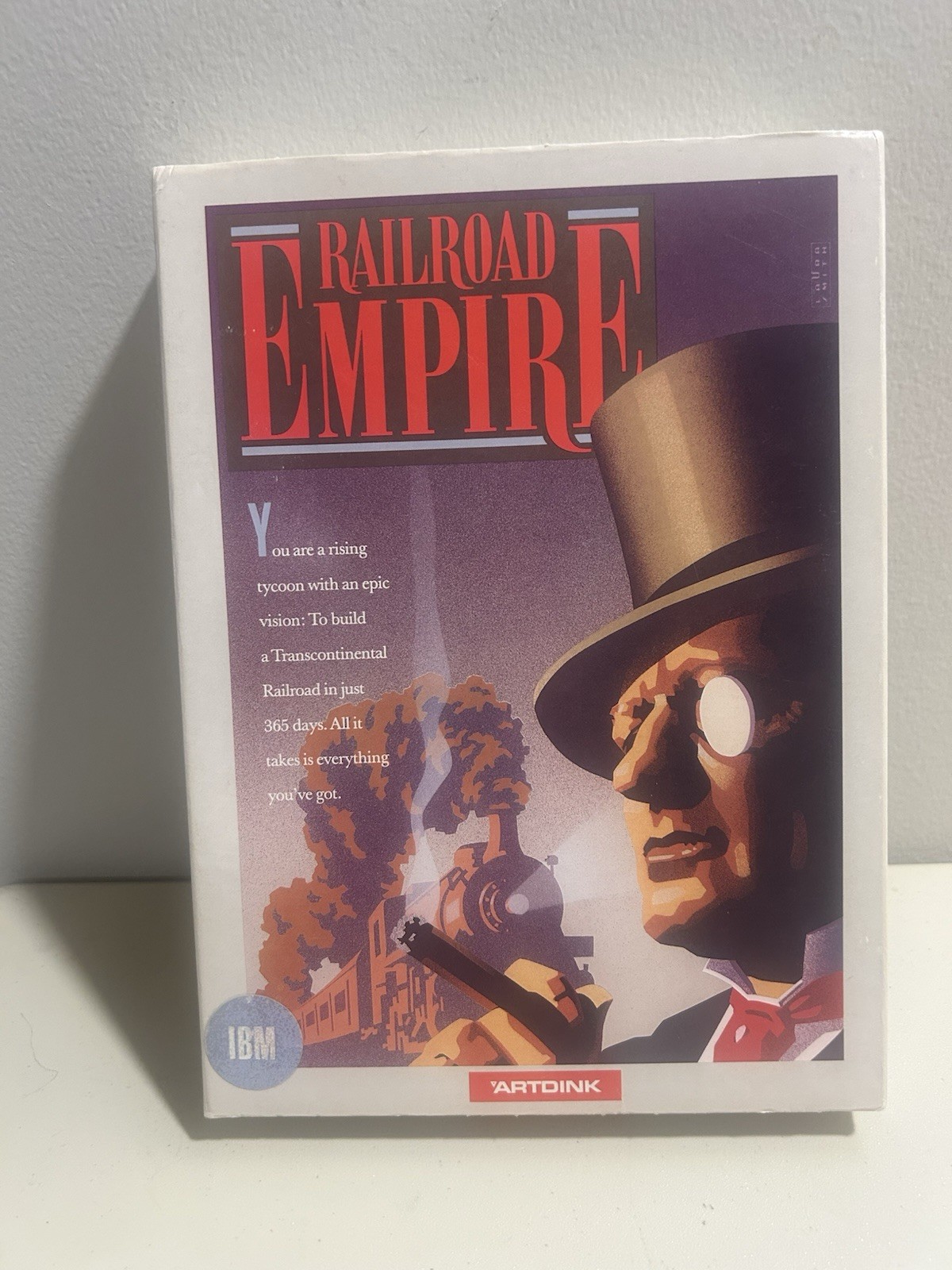 Railroad Empire, Vintage 1989 Boxed PC Game, Artdink Great Condition