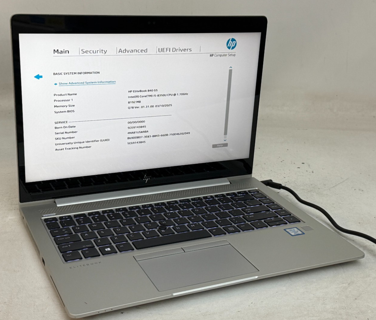 HP EliteBook 840 G5 Touch 14" (i5 8th Gen - 8GB RAM - 256GB SSD - Win11Home)