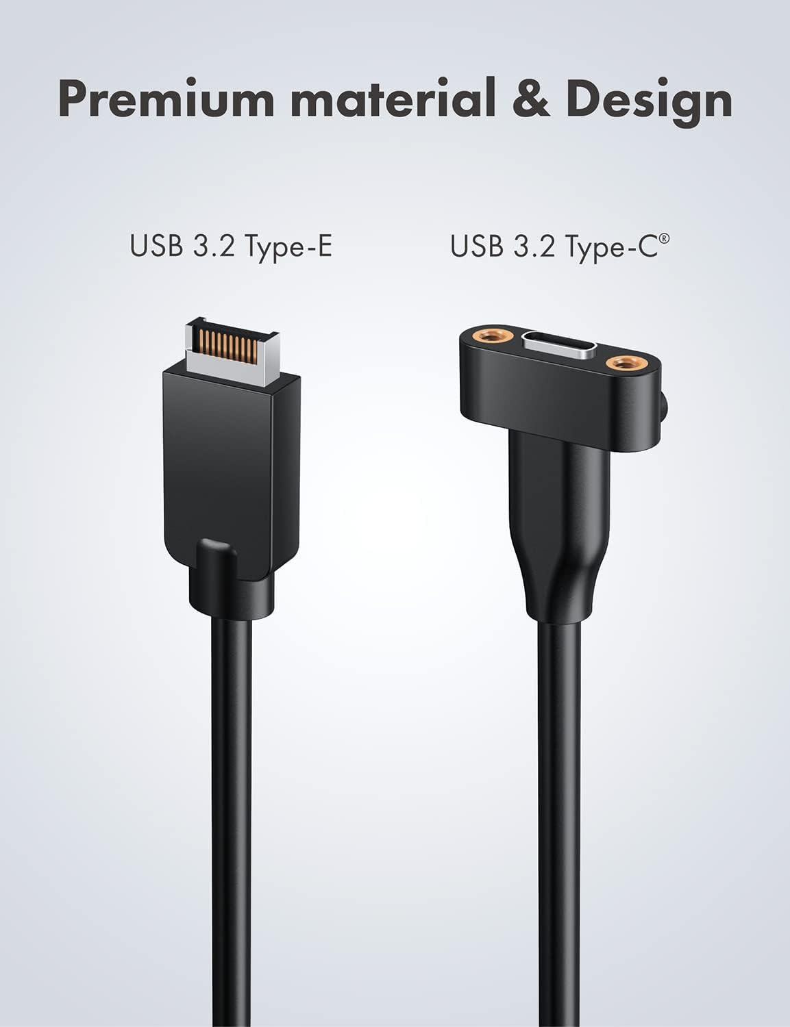 20Gbps USB 3.2 Gen 2X2 USB-C Front Panel Type-C Adapter, Motherboard Header E...