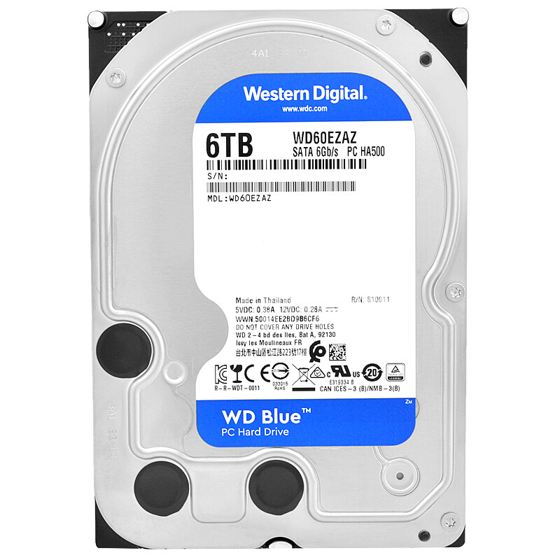 Western Digital WD Blue 6TB WD60EZAZ 5400 RPM 256MB Sata III 3.5" inch-
