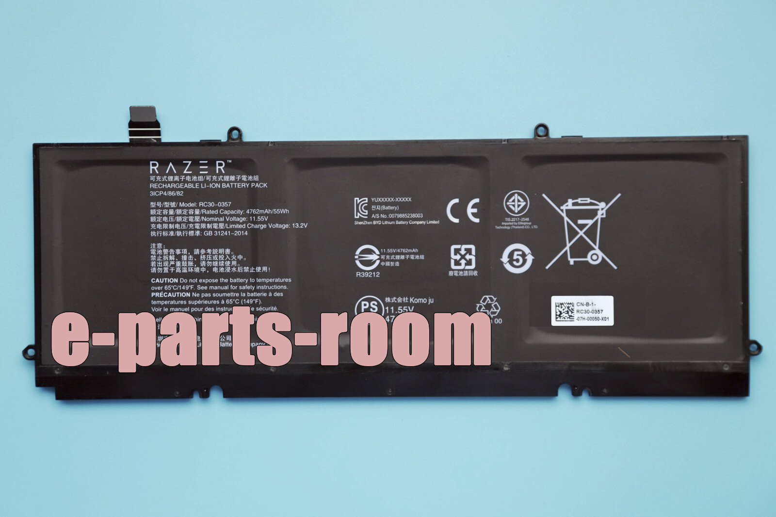 New Genuine RC30-0357 RZ09-0357 OEM Battery for Razer Book 13 UHD Touch 2020 FHD