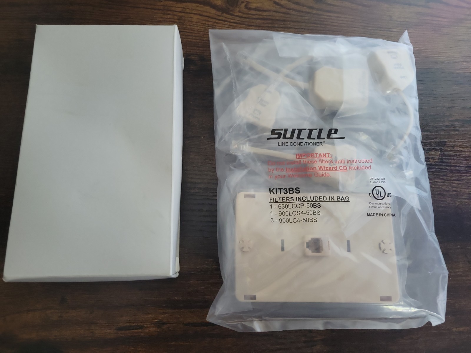 SUTTLE Line Conditioner DSL Phone Filter KIT3BS ~1x Wall, 3x 1-Line, 1x 2-Line