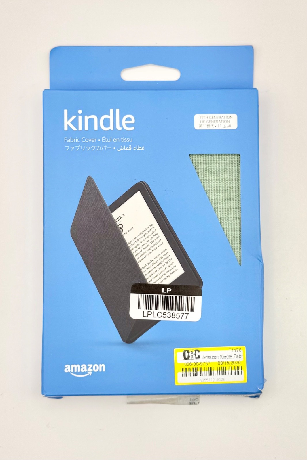 Open Box - Amazon Kindle Fabric Cover for 11th Generation – Green Matcha