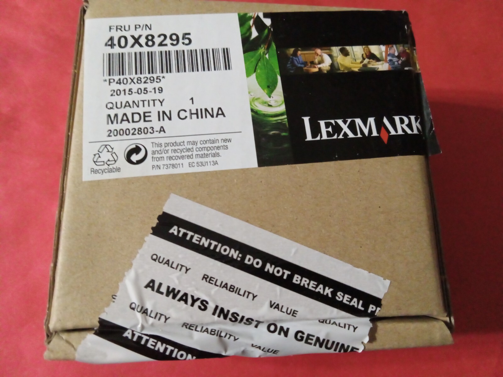 40X8295 Lexmark Genuine OEM Pickup Roller Separation Pad in Factory Sealed Box