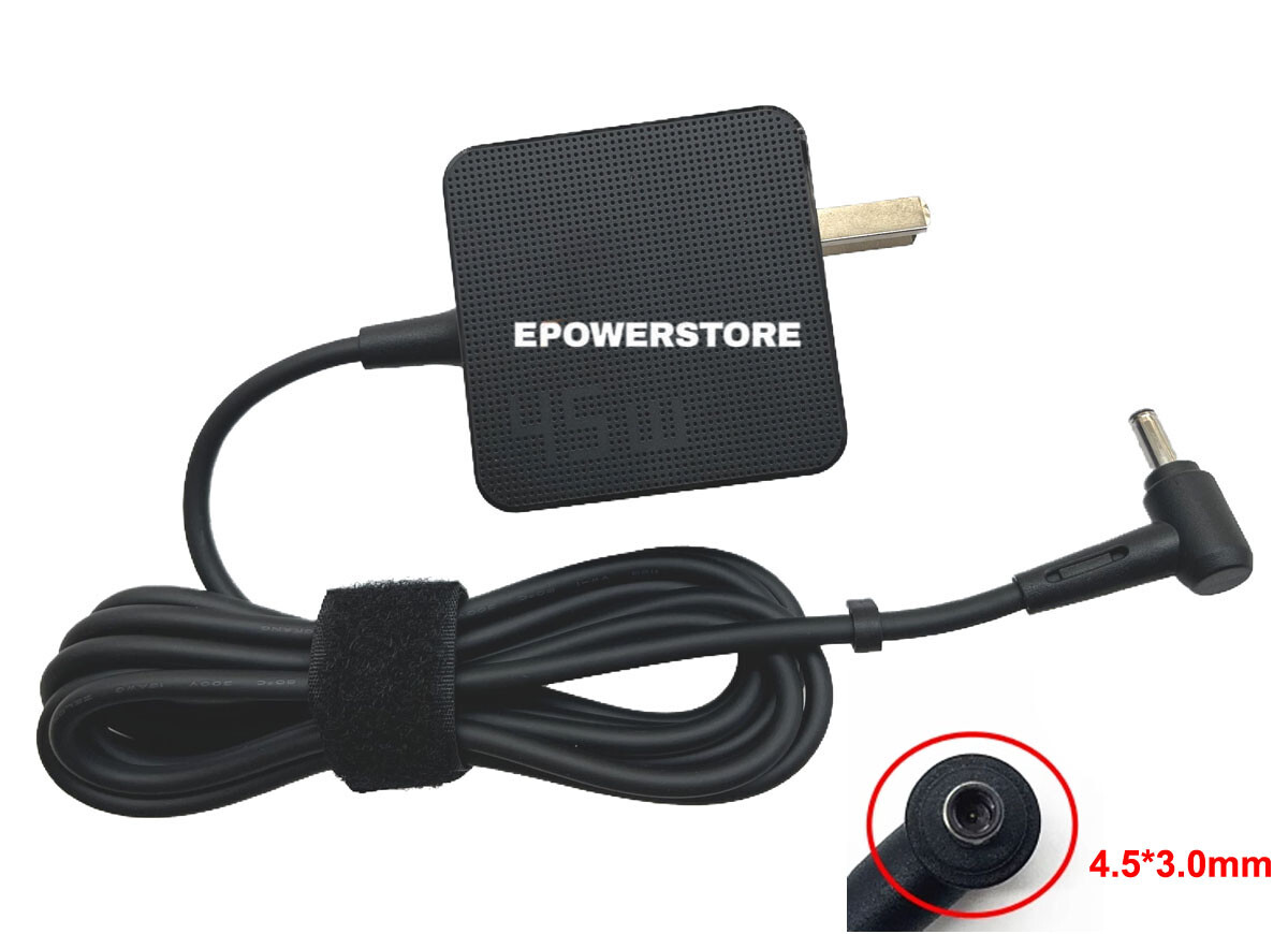 US Wall Plug 45W AC Adapter Charger ASUS Vivobook 15 F1504 F1504ZA Power Supply