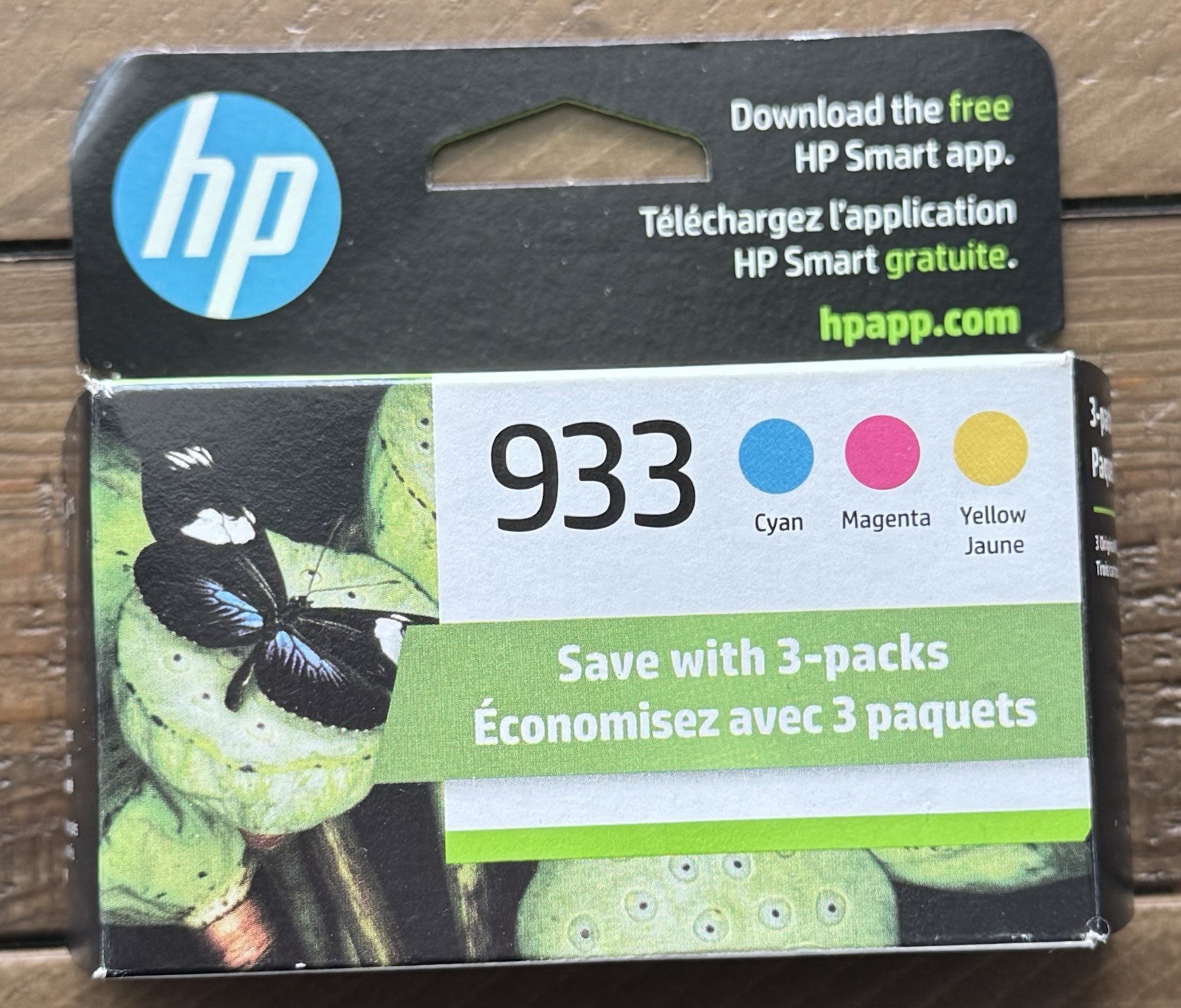 HP N9H56FN 933 Tri-Color (Cyan, Yellow, Magenta) Standard Yield Ink Cartridge