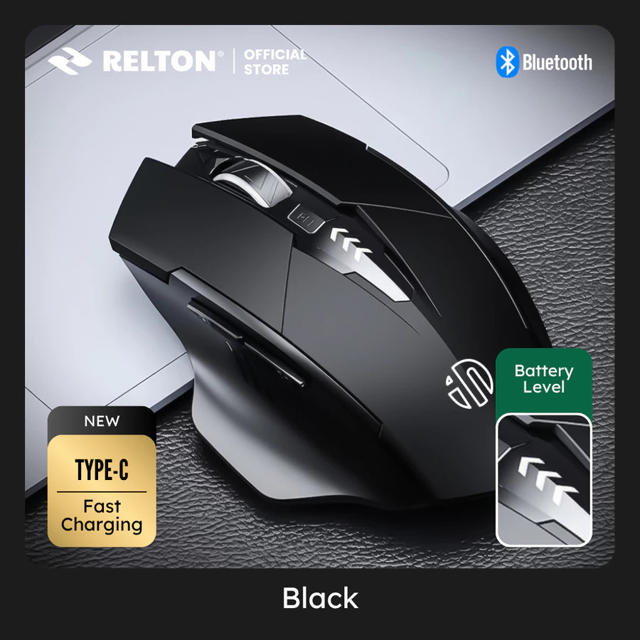 Mouse Gaming Wireless Silent Click Rechargeable Battery INPHIC F1