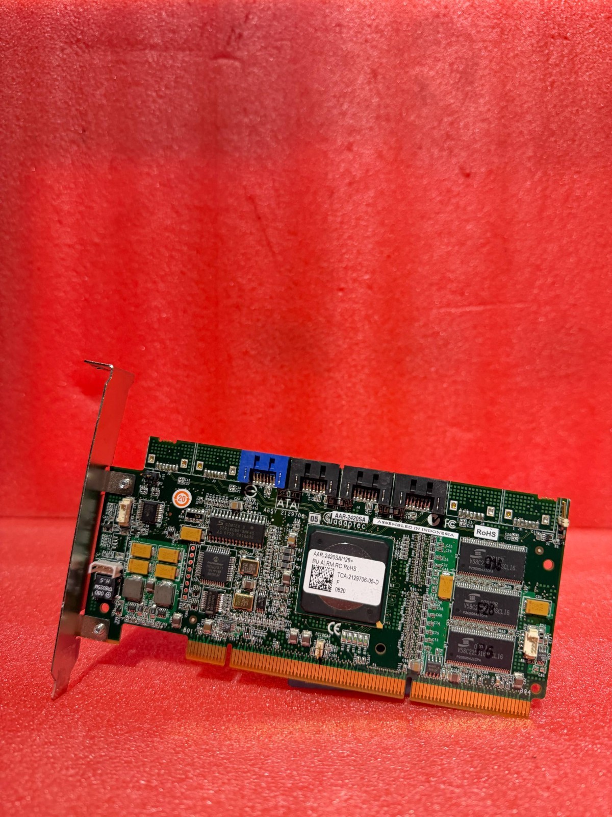 Adaptec AAR-2420SA128+ PCI-X 4-Port SATA RAID Controller Card