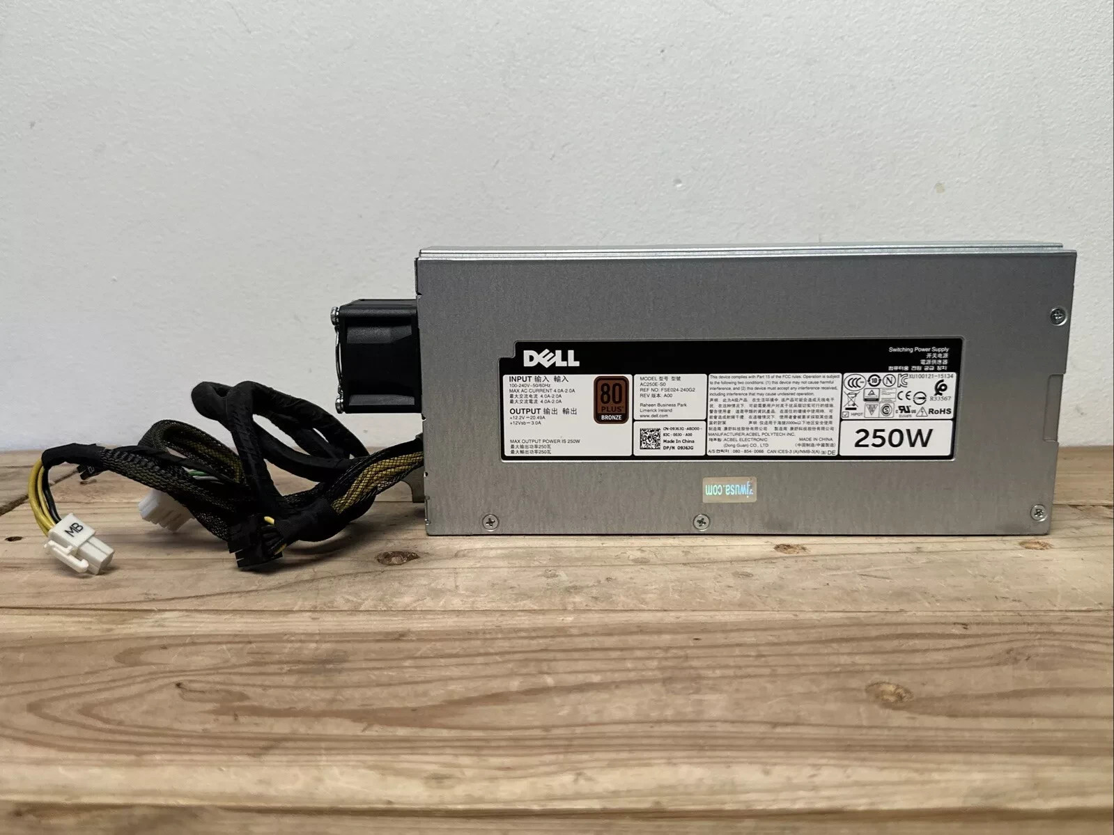 Genuine Dell R230  Power Supply AC250E S0 250W 80 Plus Bronze 9J6JG P59VM