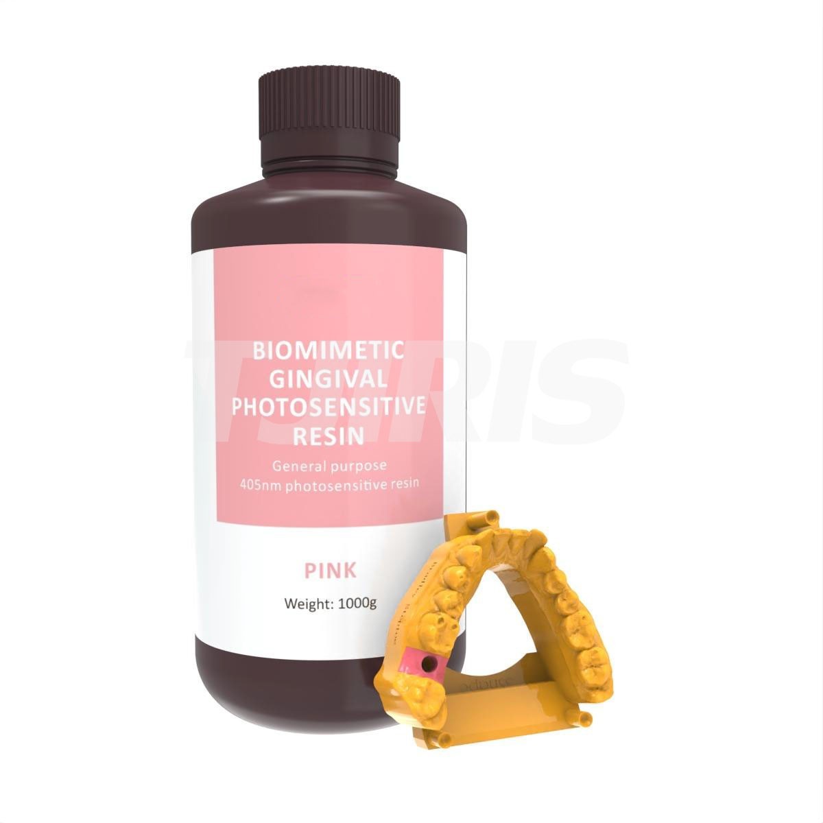 1kg Dental Biocompatible Gingiva Mask 3D Printing Gum Resin for DLP LCD Printer