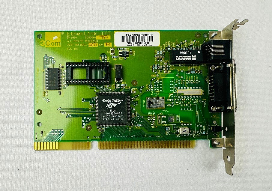 3Com 3C905B-TP 03-0021-200 02-0021-000 Ethernet Card