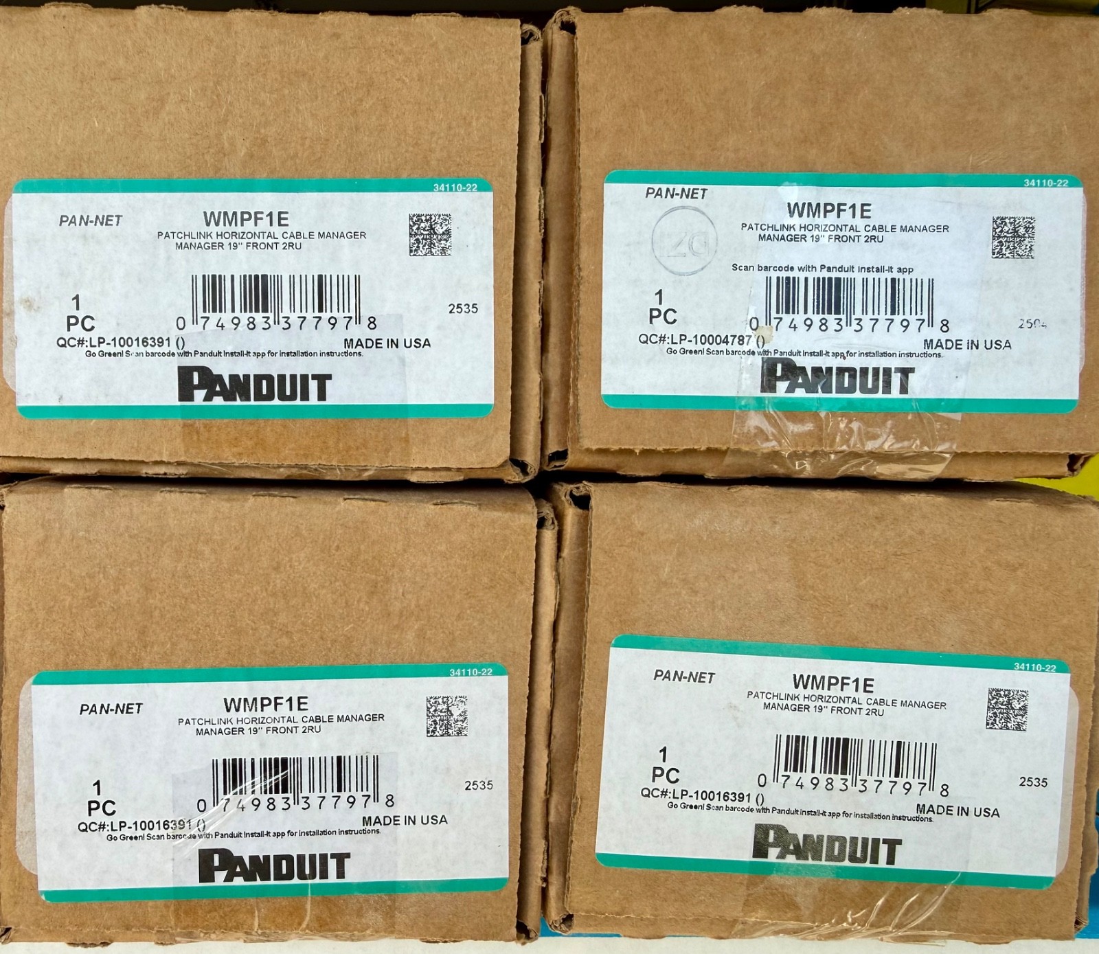PANDUIT  19” wire management 2U/WMPF1E  (NEW IN BOX)