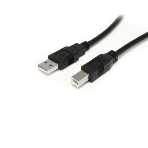 StarTech USB2HAB30AC 30ft Active USB 2.0 A to B Cable Black