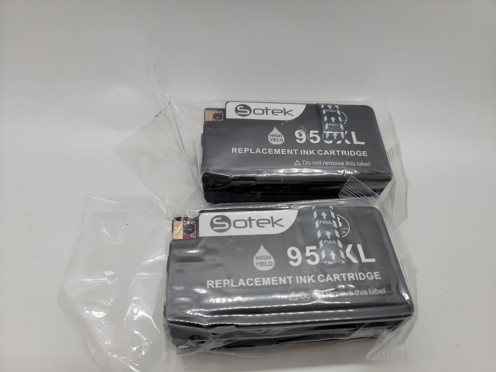 Sotek 950XL Black Replacement INK Cartridges Computer Printer NEW Lot of 2