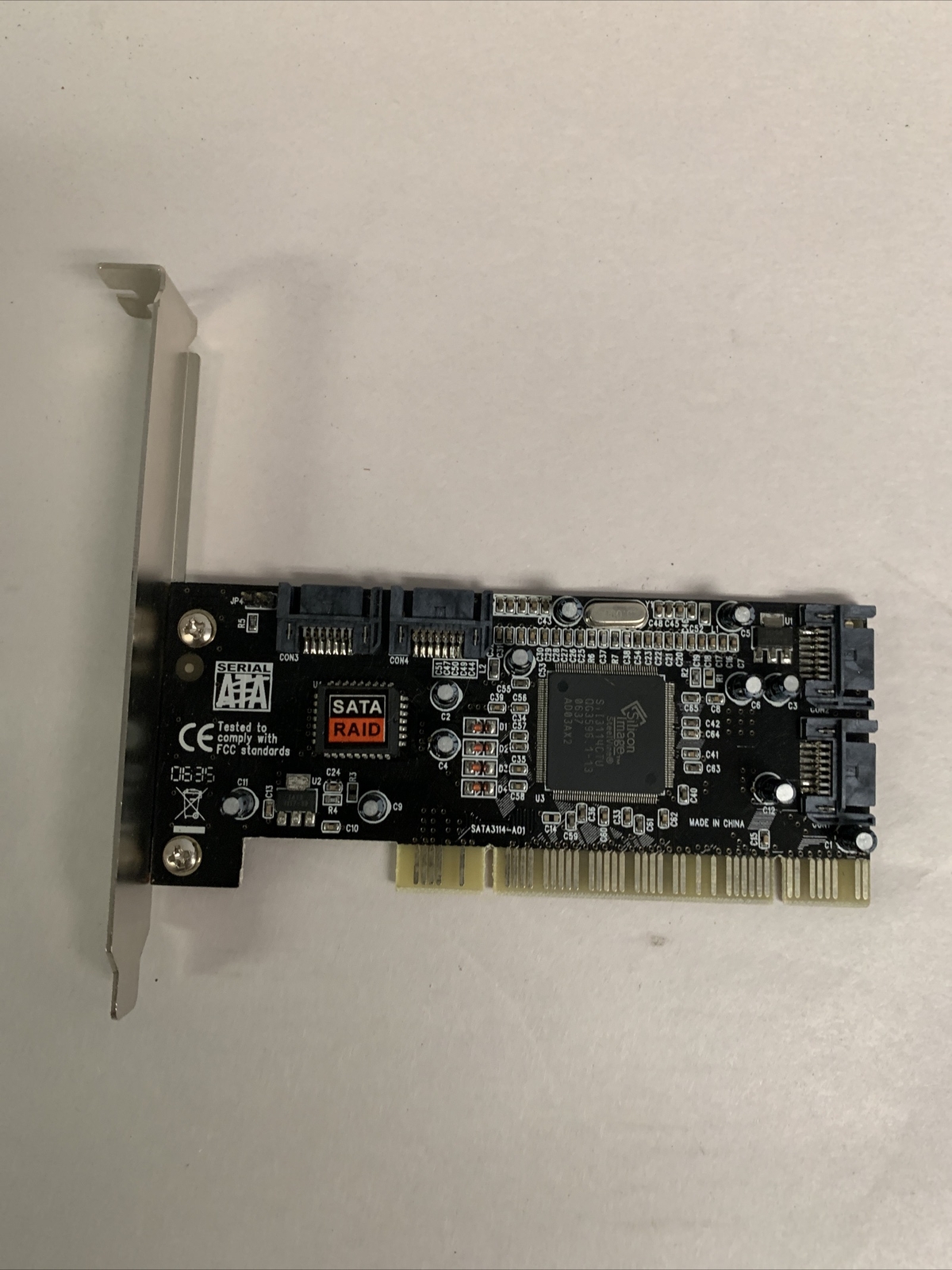 Syba SD-SATA-4P PCI 4-Channel Serial-ATA SATA Raid Controller Card