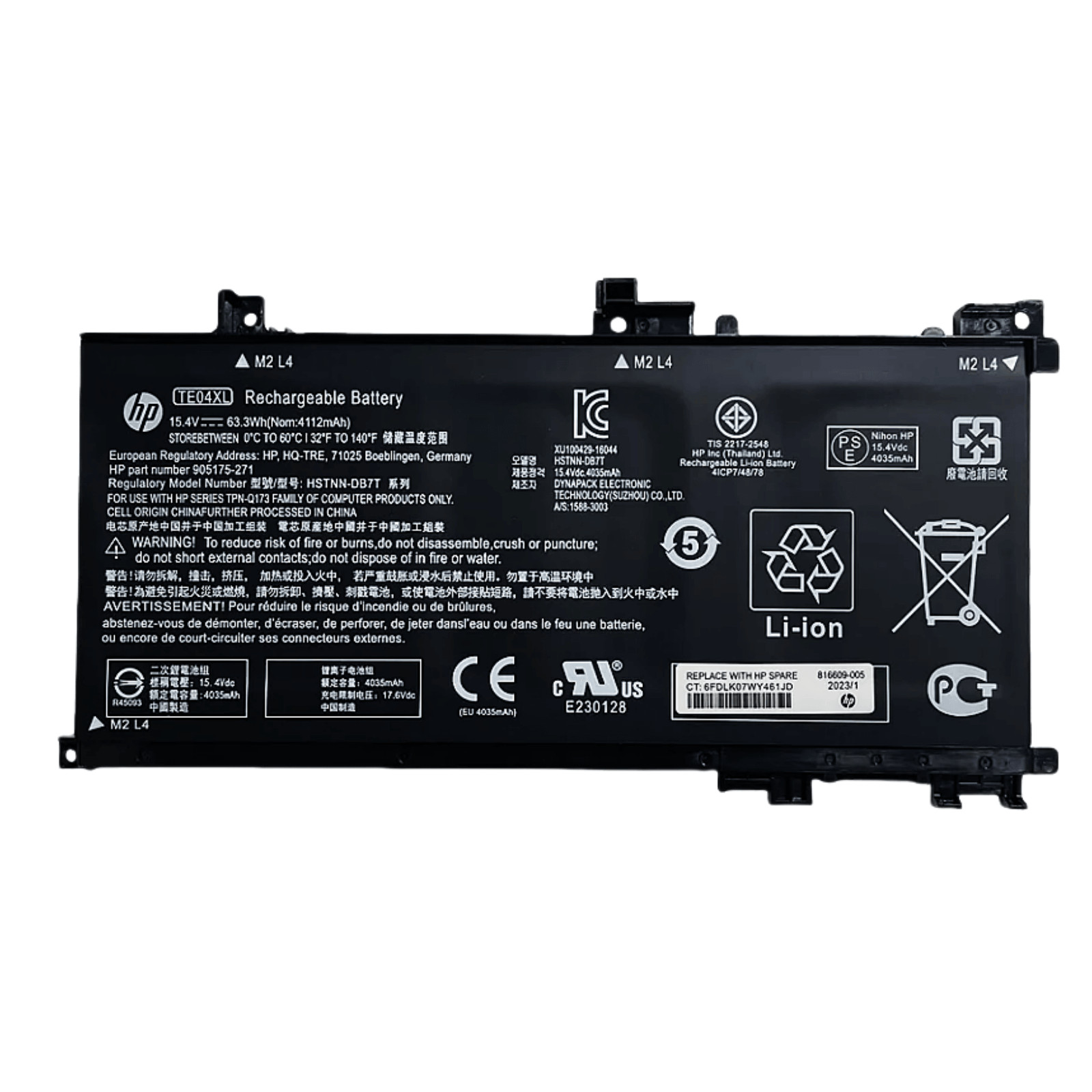New Genuine TE04XL Battery for HP Omen 15-AX200NA HSTNN-DB7T 905277-855 63.3Wh