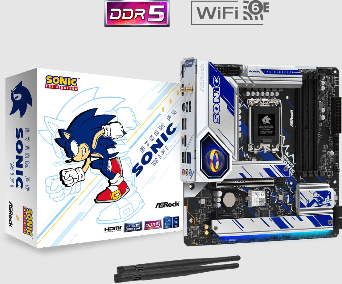 Asrock B760M PG SONIC WiFi Motherboard MicroATXLGA1700 Desktop PC Gaming.