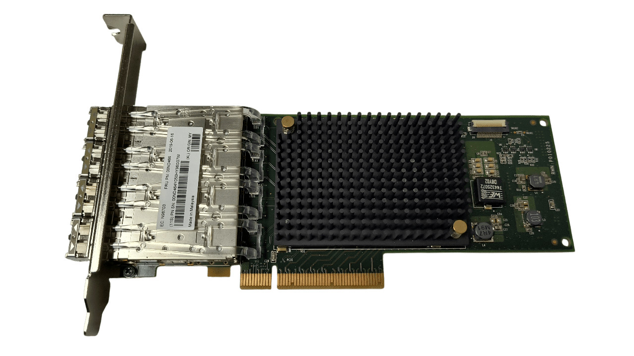 IBM 00ND466 Quad Port 10GB Network Adapter Full Height w SFPs G2U
