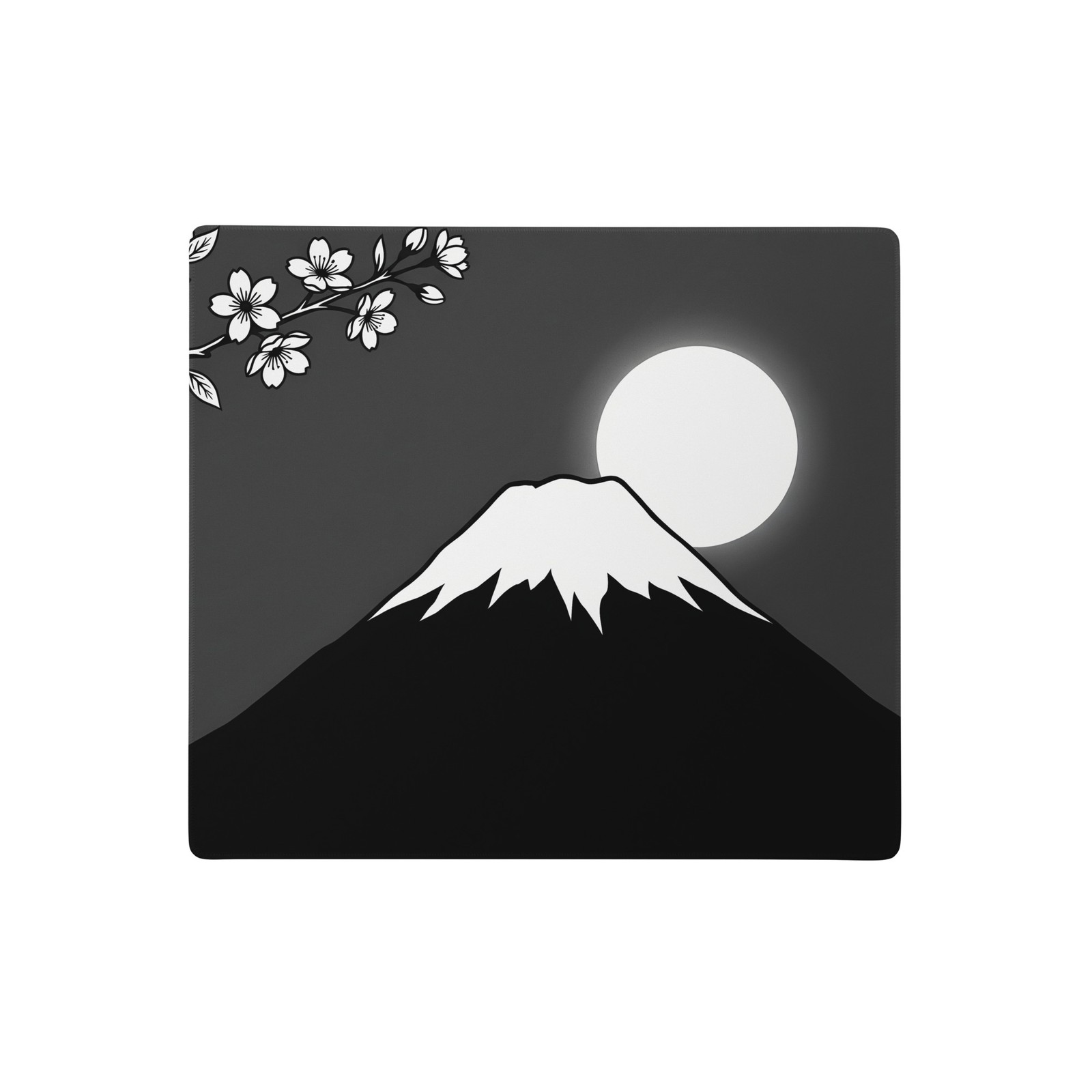 Mount Fuji Moon Cherry Blossom Gaming Mouse Pad XL Extended Desk Mat