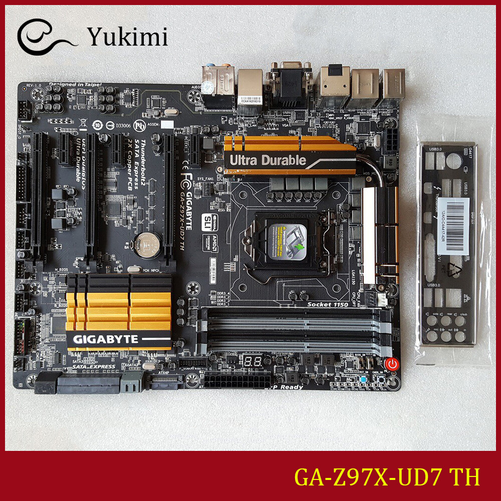 FOR GIGABYTE GA-Z97X-UD7 TH LGA 1150 32GB VGA DVI HDMI Motherboard Test OK