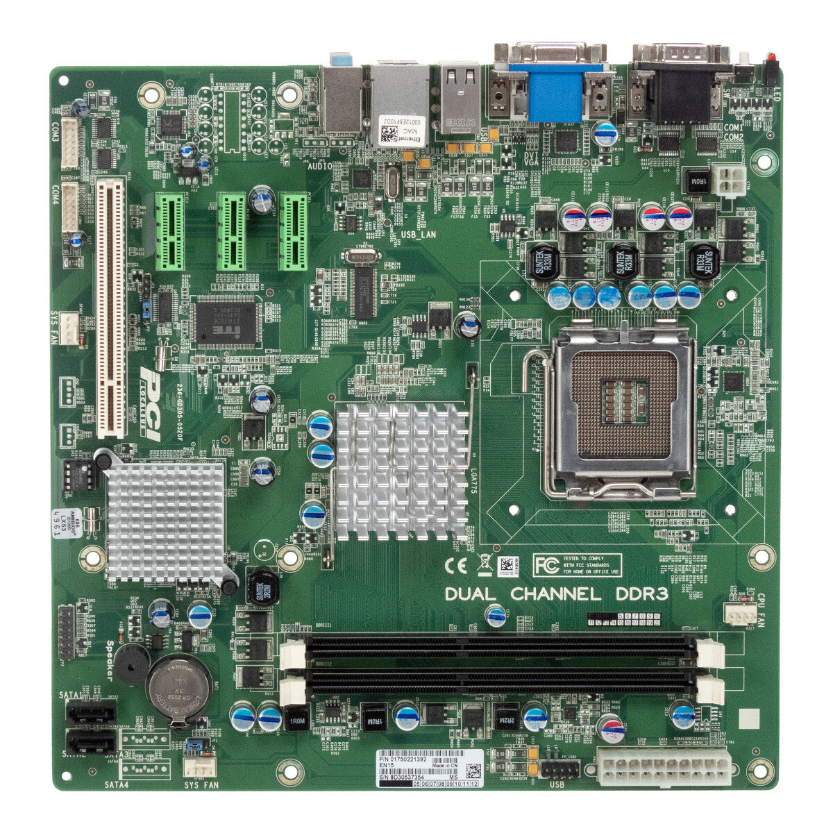 Industrial Motherboard Wincor Nixdorf 1750221392 LGA775 DDR3 PCI PCIe