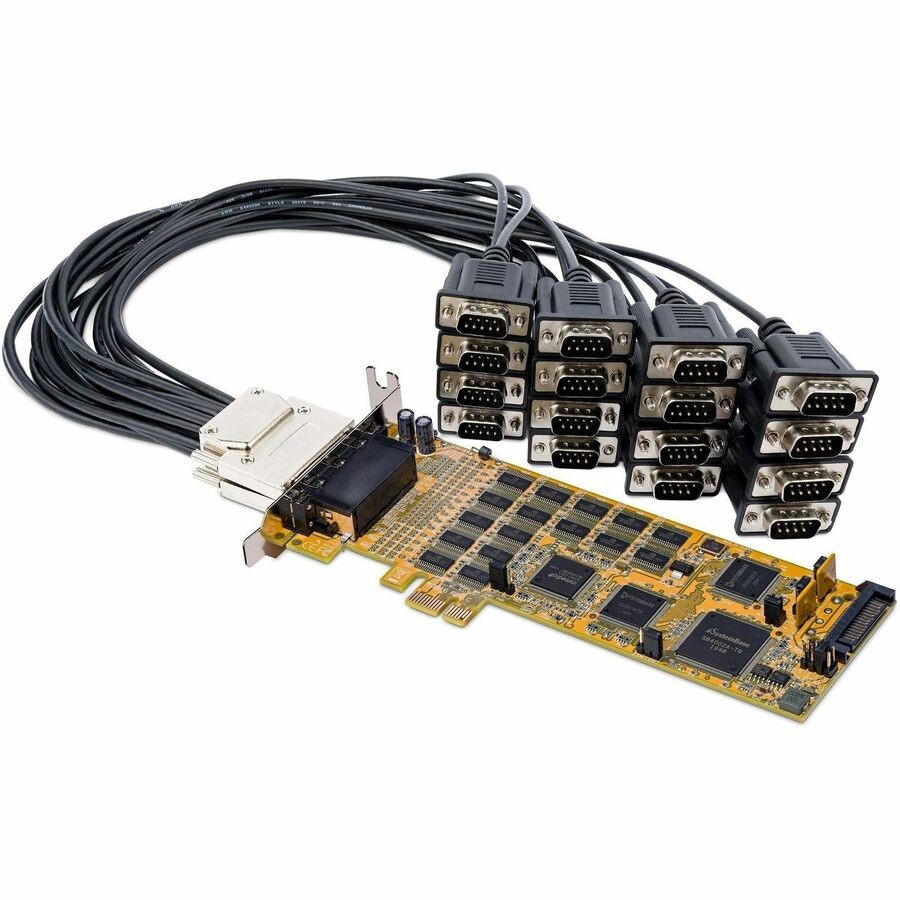 StarTech 16 Port PCI Express Serial Card, Low-Profile, High-Speed PCIe Serial