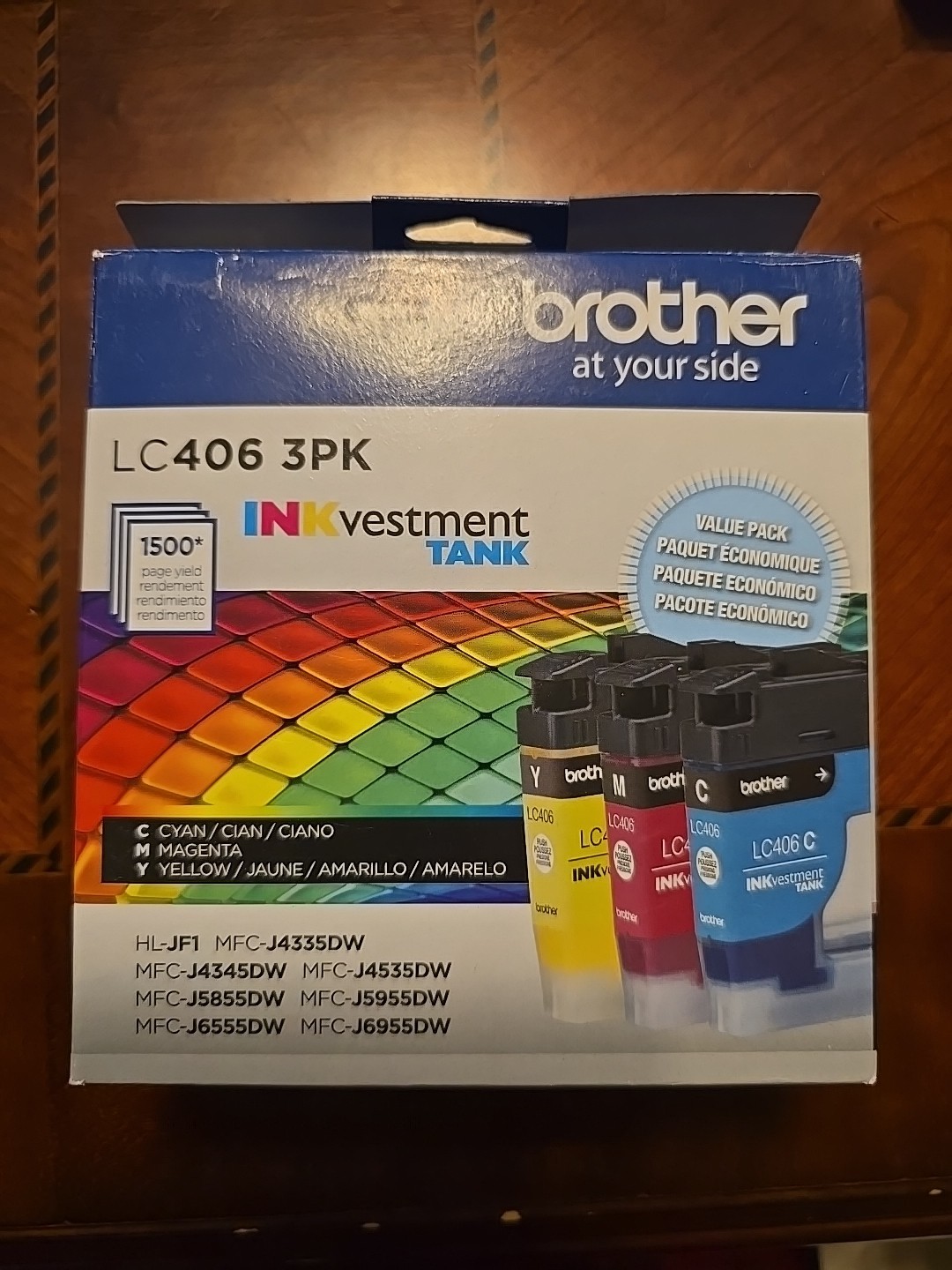 LC406 3PK Color Brother HL-JF1 MFC-J4335DW MFC-4345DW MFC-J4535DW MFC-J5855DW