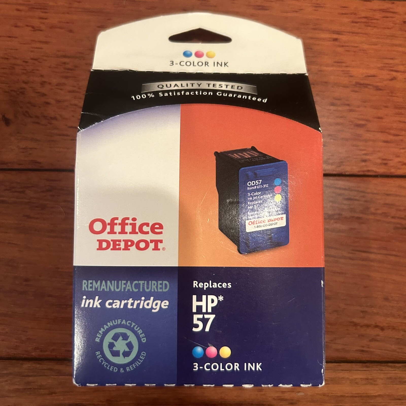 New Office Depot HP 57 Hewlett Packard Compatible Printer Ink Cartridge 3-Color