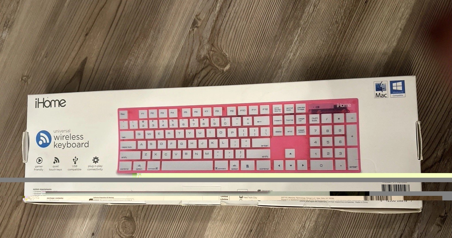 iHome Wireless Keyboard IH K2100P - Pink