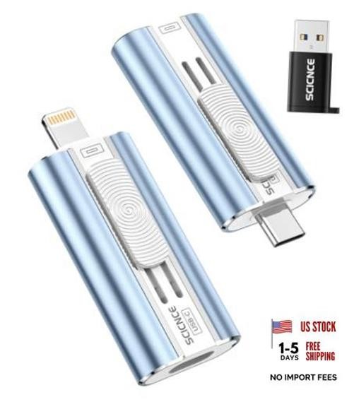 256GB Flash Drive Intended for Phone, USB External Memory Stick Blue 256 GB