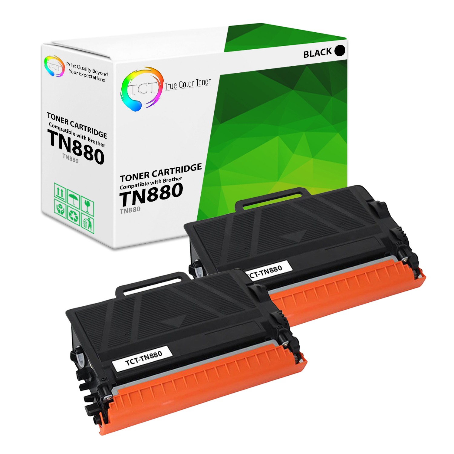 TCT 2PK TN880 High Yield Compatible Toner For Brother HL-L6200DW HL-L6300 MFC