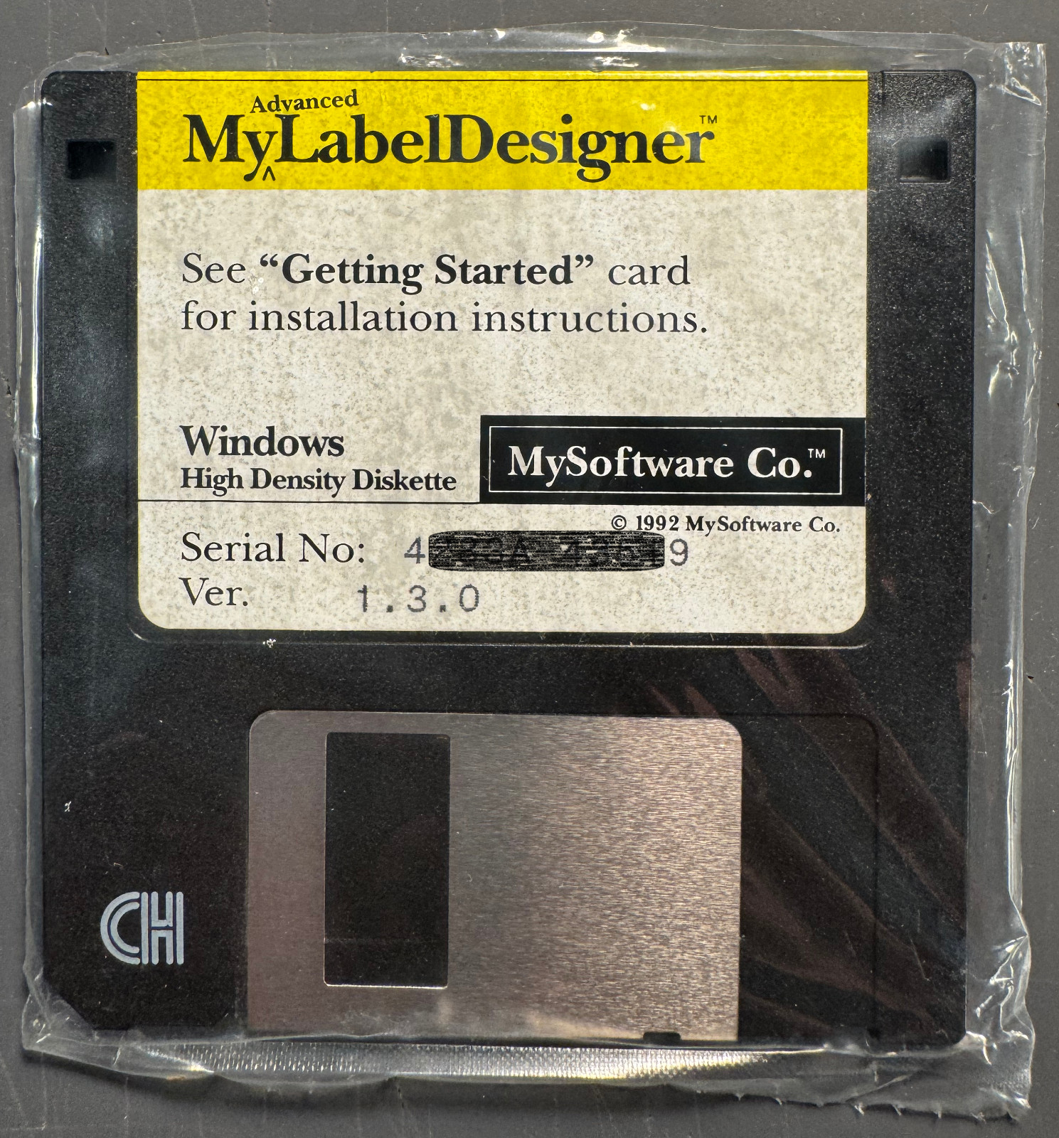 Advanced MyLabelDesigner v1.3.0 Windows 3.5" Floppy Disk Readable No Manual