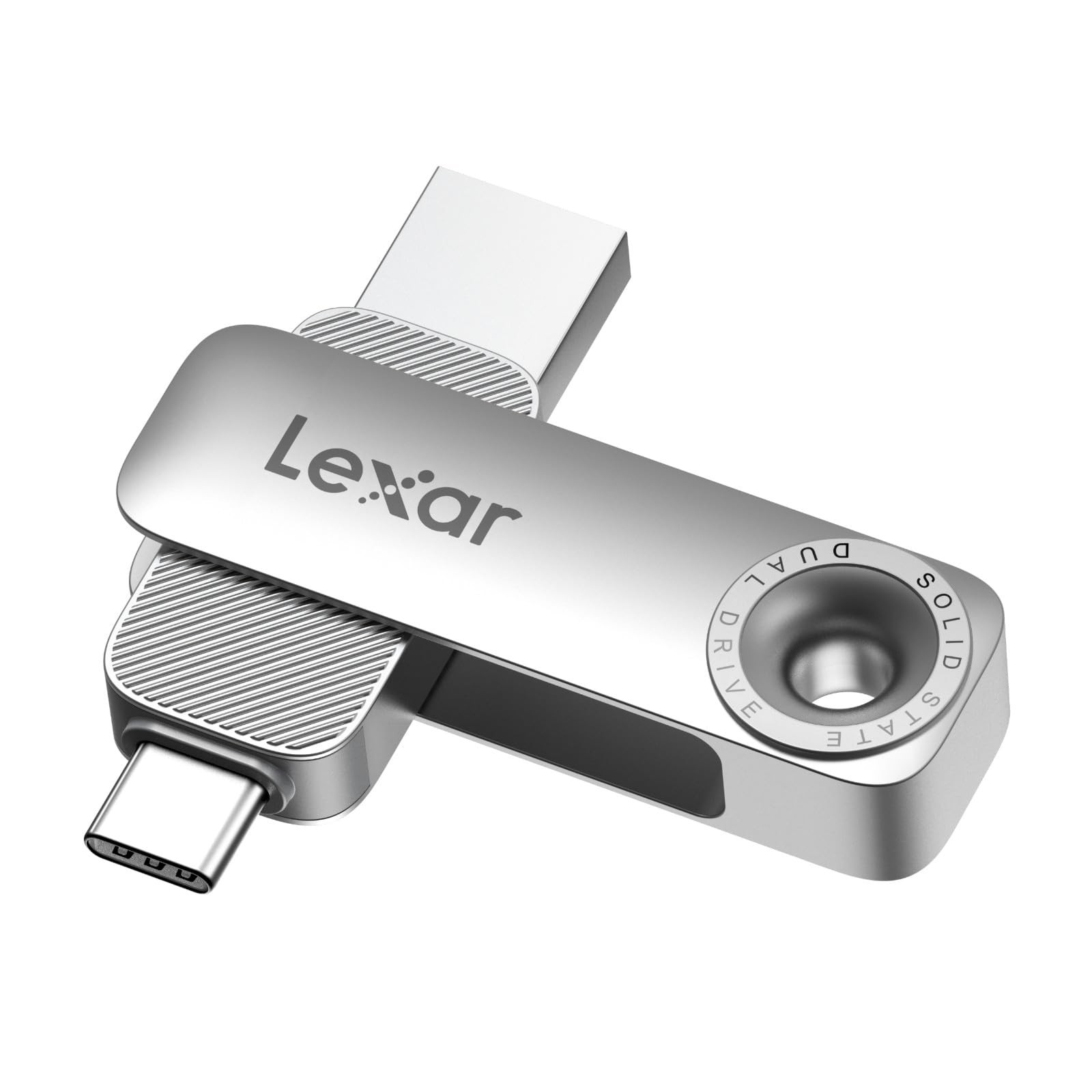 Lexar D50E 256GB Solid State Dual Drive, USB Flash Drive Up to 400MB/s Read, 360