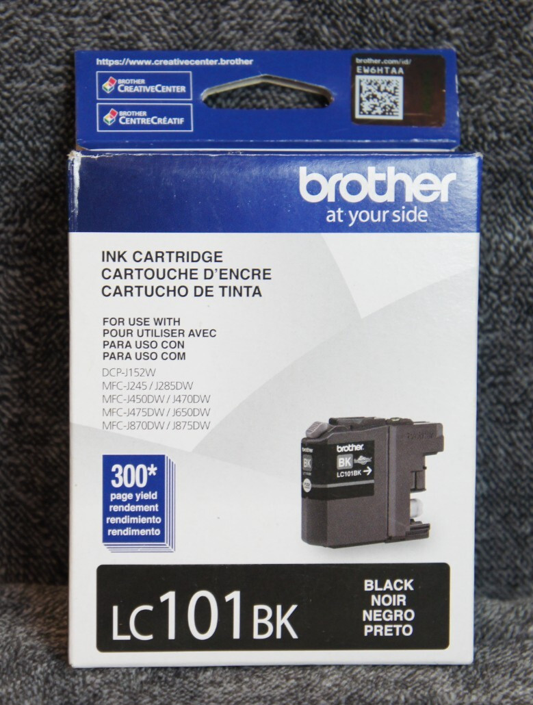 New Genuine Brother LC101 Black Ink Cartridge DCP-J152W, MFC-J245 Exp 10/2022