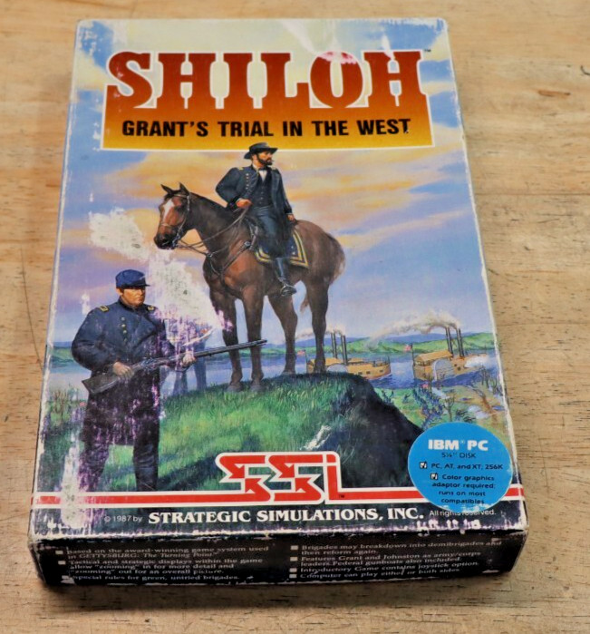 Shiloh Grant's Trial In The West BOX MANUAL MAP GAME DISK SSI IBM PC
